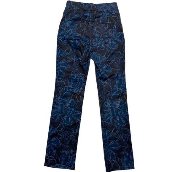 Tucker NYC Midnight Peony Stretch Organic Cotton Twill 5 Pocket Style Zipper Fly - Picture 5 of 15